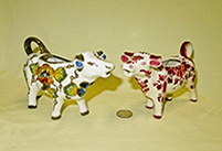 2 Delft cow creamers from Regina factory