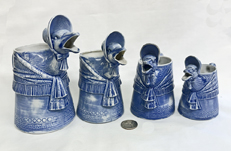  blue Mother Goose creamers
