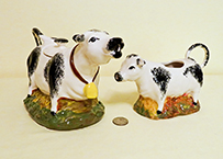 Moorland cow creamer and teapot