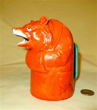 S&V Orange bear with muff creamer