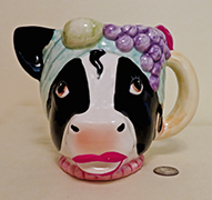 Vandor's 'Cowmen Mooranda' large cow head pitcher