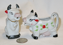 Sitting and Standing Japanese cow creamers
