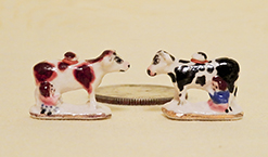 2 more V&R Staffordshire cow creamers with milkmaids