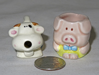 small cow and pig