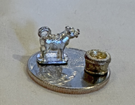 pewter cow & bucket