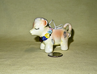 Christmas ornament cow creamer