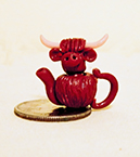 Ann Galvin Scottish Highland cow teapot