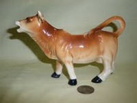 Brown cow creamer marked for Germany