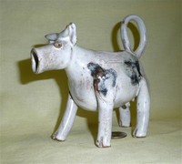 Folk art cow creamer from Ontario