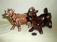 Brown variants of this style cow creamer