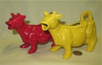 Red and yellow Home Essentials & Beyond cow creamers