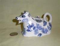 Cheddar Pottery, Somerset England lidded cow creamer