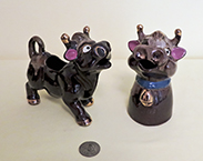 2 Thamnes brown cow creamers