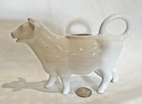 Limoge white cow creamer