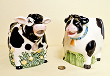 B&W cow creamers fro Taiwan and Brazil