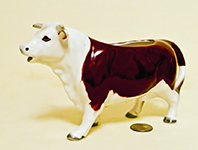 Brown and White cow vcreamer by Norcrest, Japan