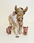 Peruvian torito & 2 miniatures