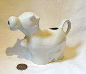 Royal Dux white cow creamer