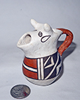 Sm,all wide mouthed Acoma cow creamer