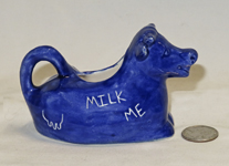 blue 'Pride' cow creamer, rt