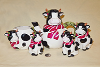 Christmas cow tea set
