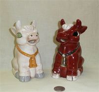 2 paint it yourself cow pitchers