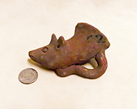 Small Viking terracotta rhyton