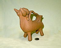 clay Cuenca bull, left