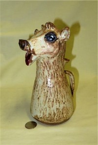 Cow head & neck pitcher by Sherry Bergeron