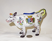 Renoleau cow creamer, Dieppe souvenir