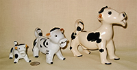 Early Japanese cowcreamers with curly tails