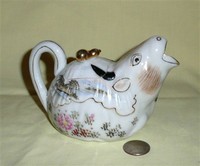 Early Japanese cow teapot