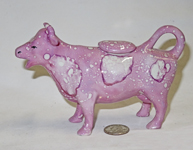 Gra's Pottery pink cow creamer