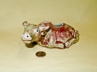 Large sang de boeuf Chinese water buffalo brush washing pot