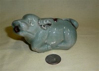 Chinese celadon suiteli of kneeling water buffalo