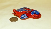 Red and blue Chinese bull or ox water dropper