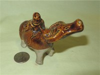 19c Chinese suiteki of rider on water buffalo