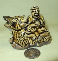 Chinese suiteki of man on bull
