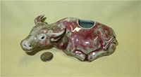 Large sang de boeuf Chinese water buffalo brush washing pot