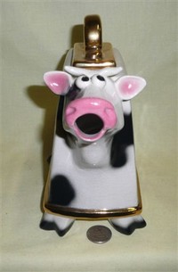 John Groth cow teapot, front