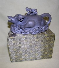 Mean-looking Chinese water buffalo teapot