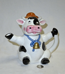 cow caricature teapot