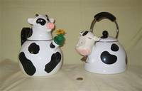 Copco and Kammenstein whistling cow tea kettles