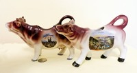Munch and Bad Ems souvenir cow creamers
