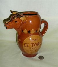 Bull wine pitcher from <Madrid