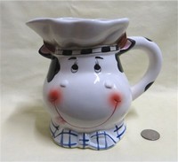 Large cow chef pitcher