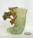 Chinese jade rhyton