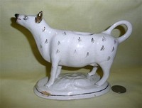 White cow creamer with long neck