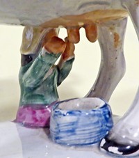 Closeup of milkmaid