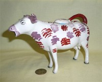 Purple nosed Swansea cow creamer without base, left